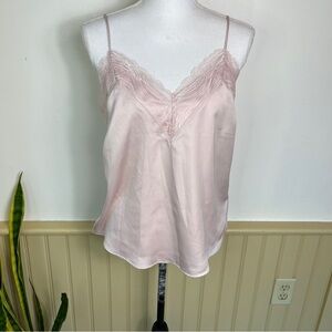 Express Pink Lace Cami XS Coquette Y2K Balletcore Romantic Softcore Satin Fairy